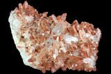 Natural, Red Quartz Crystal Cluster - Morocco #101032-1